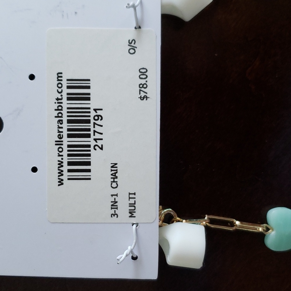 Roller Rabbit 3-in-1 Chain !!! NEW NEVER WORN! RARE! - Picture 3 of 8
